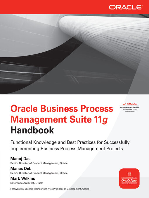 Title details for Oracle Business Process Management Suite 11g Handbook by Manoj Das - Available